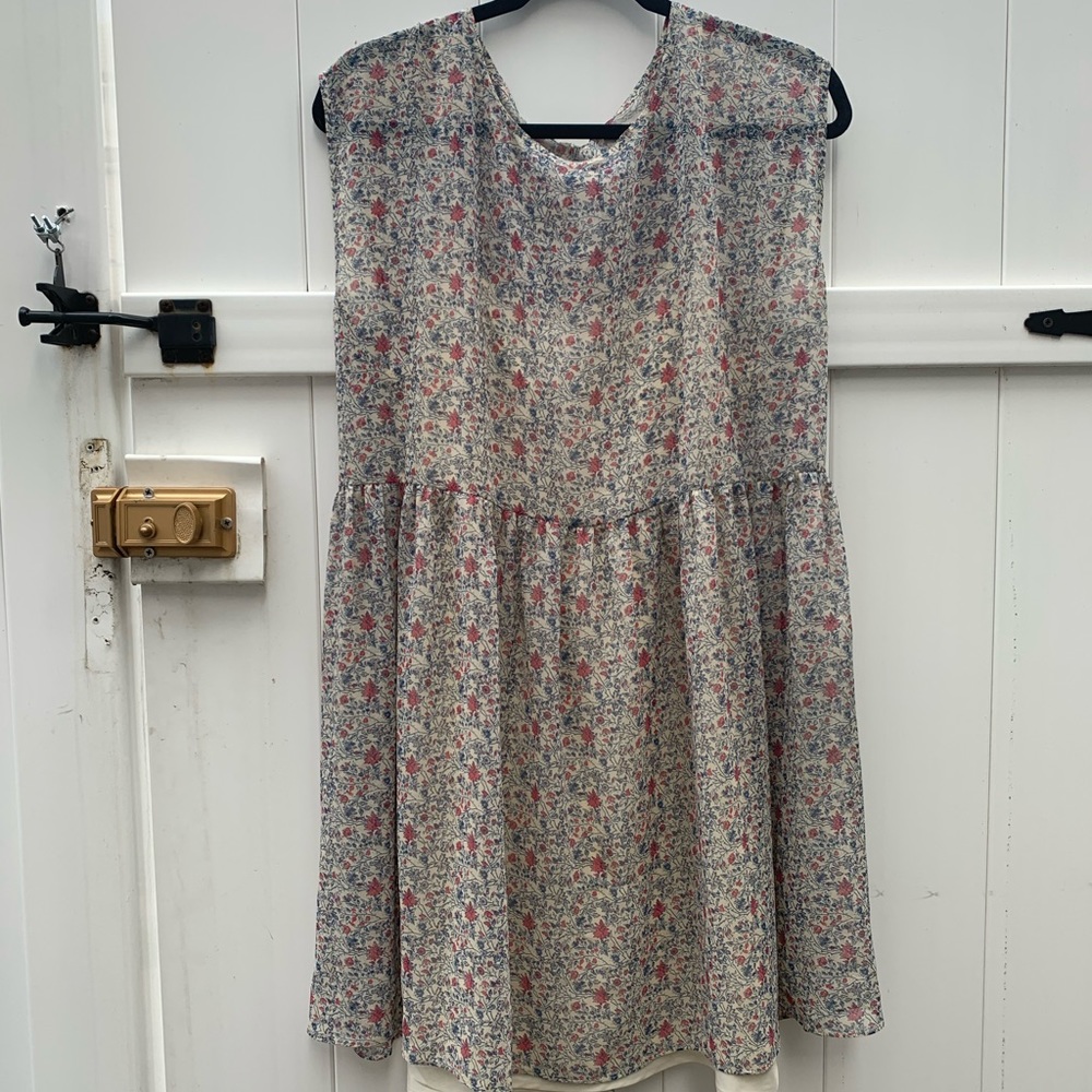 Madewell Sheer Floral Dress (with slip!)